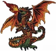 Alchemy Flaming Red Dragon Patch