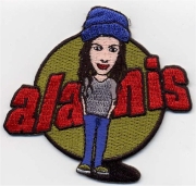 Alanis Morisette-Cartoon Beanie Patch